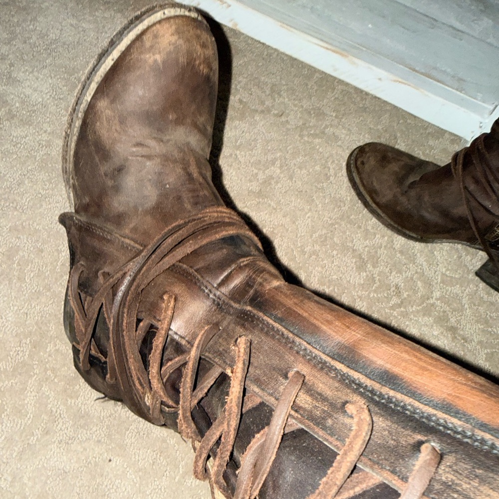 Freebird Distressed Brown Leather Boots